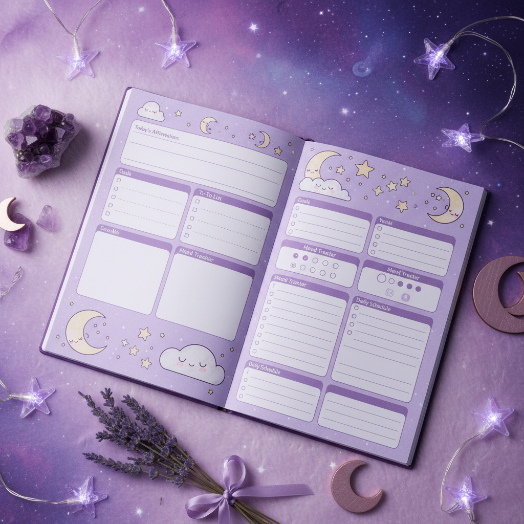 Kawaii Dreamy Planner Mockup