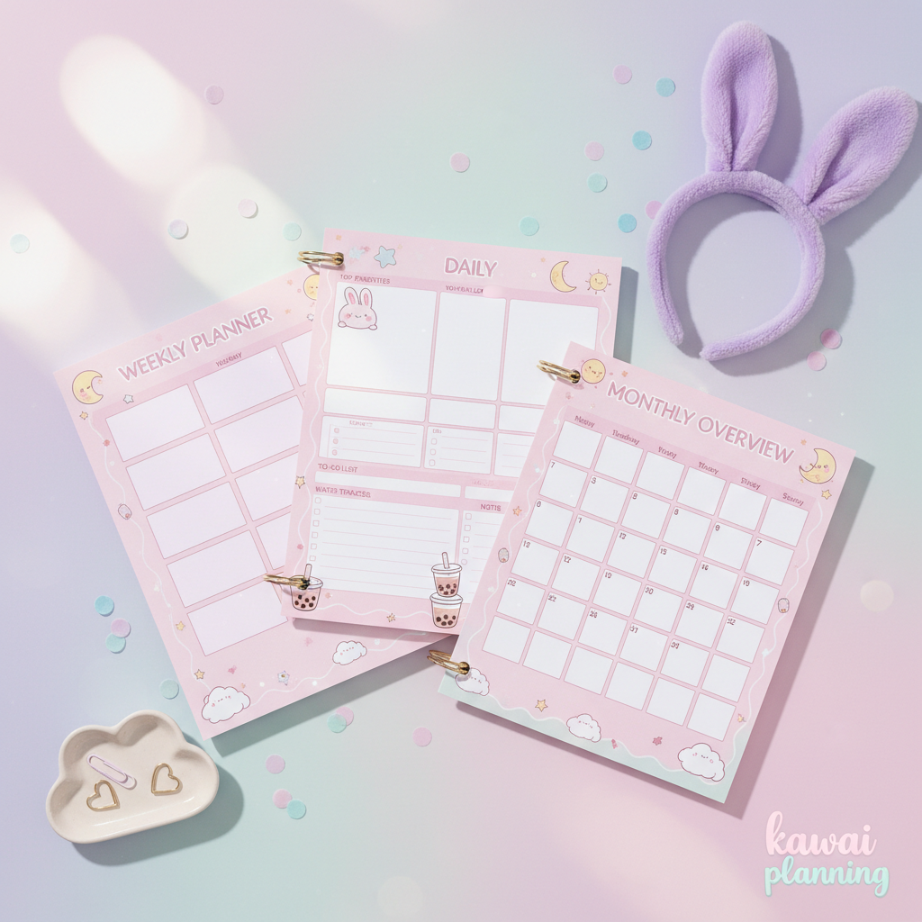 Kawaii Planner Template